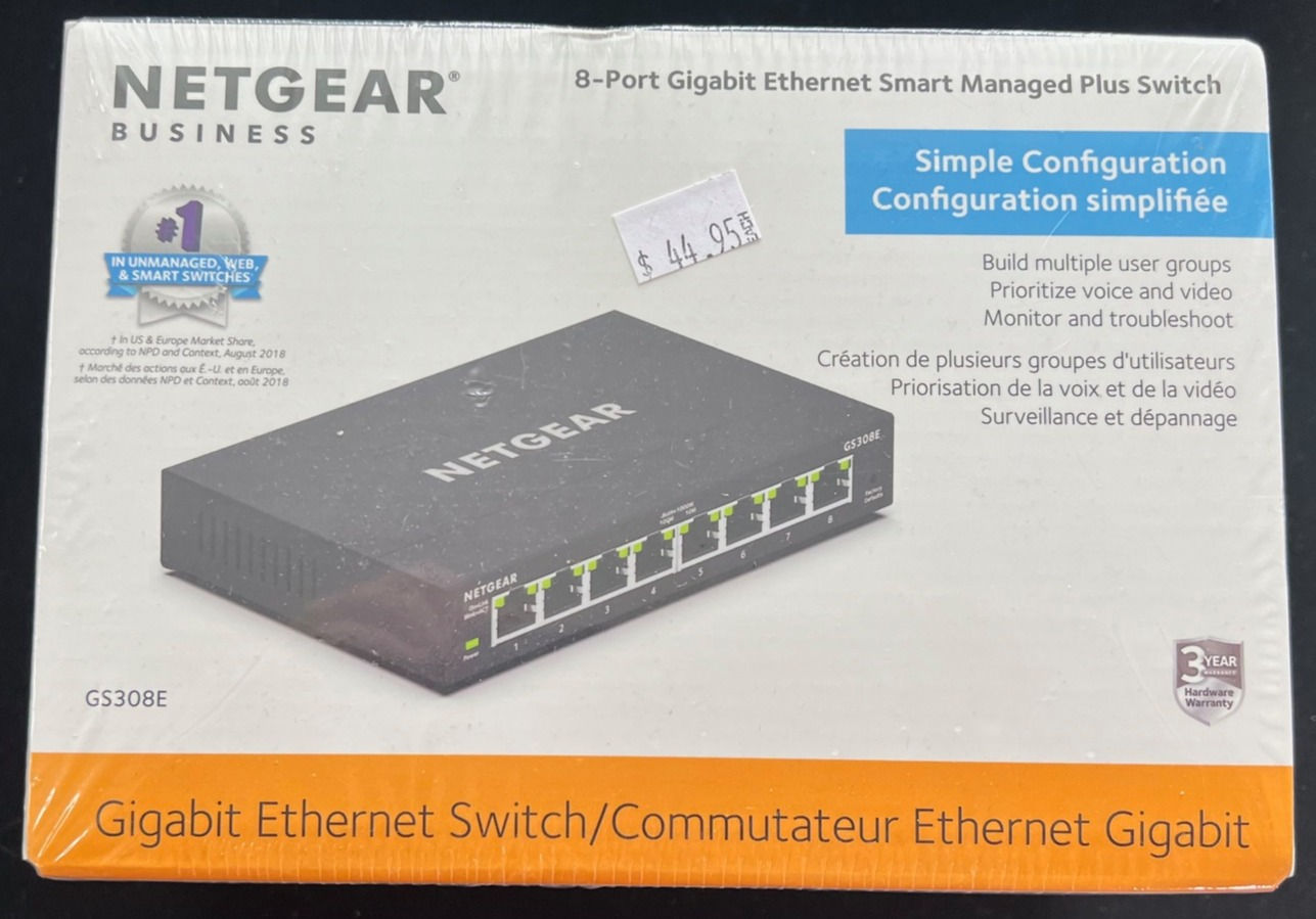 Netgear GS308E - Managed 8 Port Switch