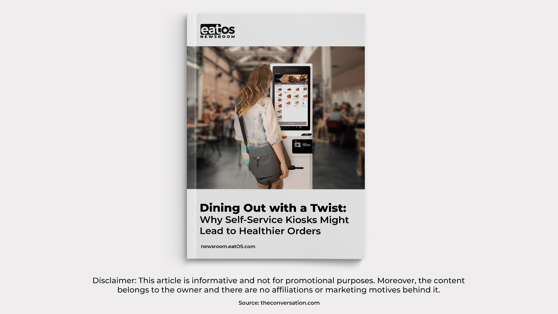 Dining Out with a Twist: Why Self-Service Kiosks Might Lead to Healthier Orders