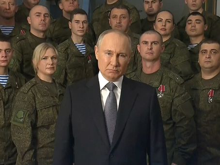 President Putin calls for support for his war in Ukraine .