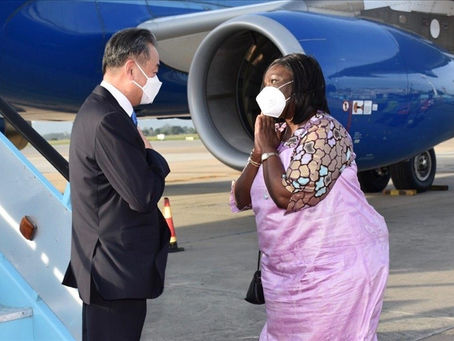Chinese foreign minister Wang Yi arrives in Kenya   for the China-East Africa cooperation tour
