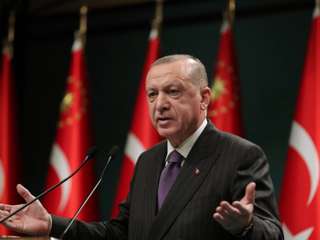 Turkish president seeks improvement in ties between the two NATO allies that have been strained 