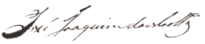 assinatura: José Joaquim da Mota Nunes