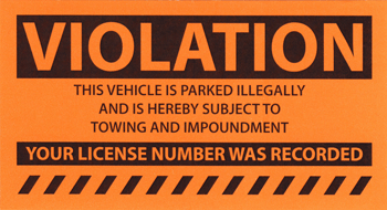 Violation Notice - Orange
