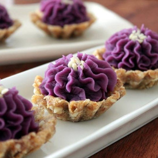 Purple sweet potato tart | My Blue Tea