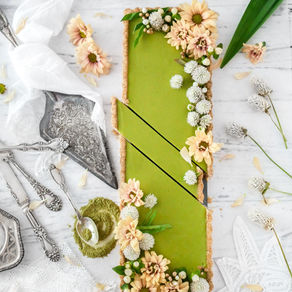 PANDAN TART WITH AVOCADO