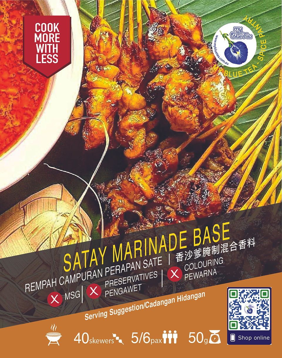 Easy Satay Marinade | My Blue Tea