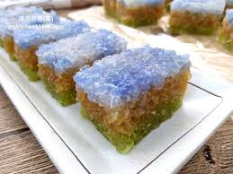 Butterfly Pea Kueh Sago | My Blue Tea