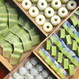 Assorted Pandan Nyonya Kueh | My Blue Tea
