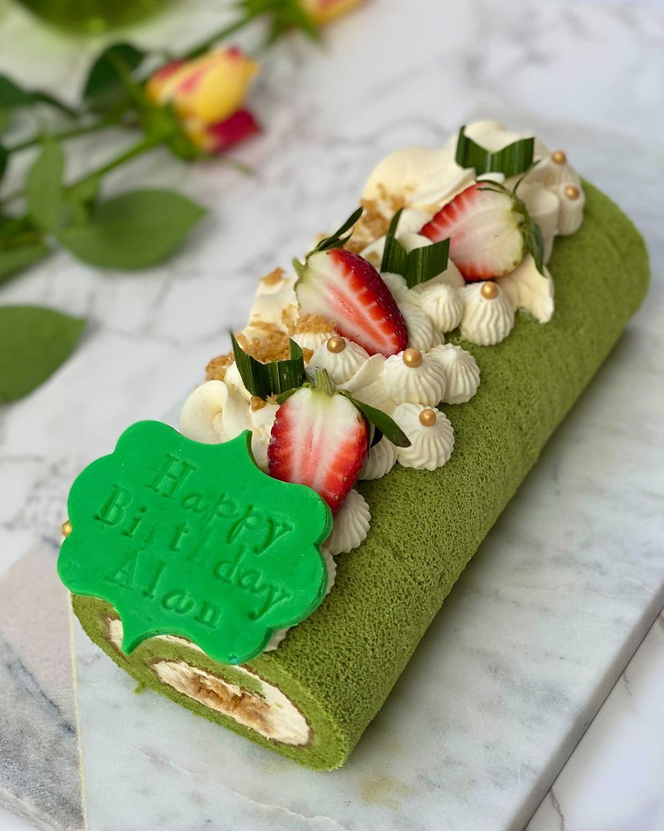 Pandan ondeh ondeh swissroll