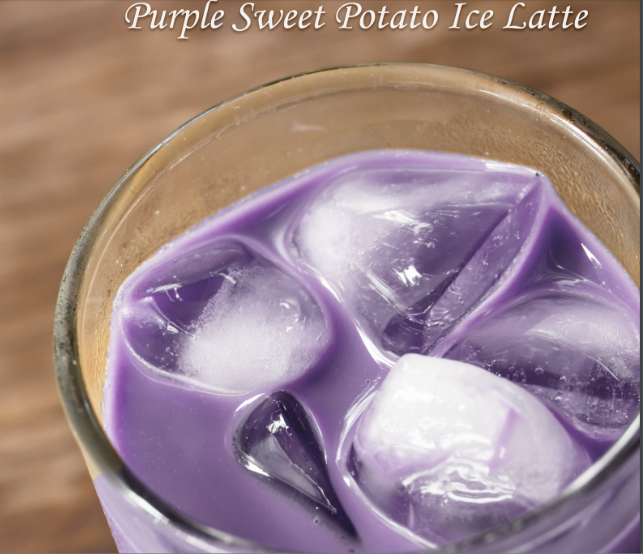 Purple Sweet Potato Latte | MY BLUE TEA