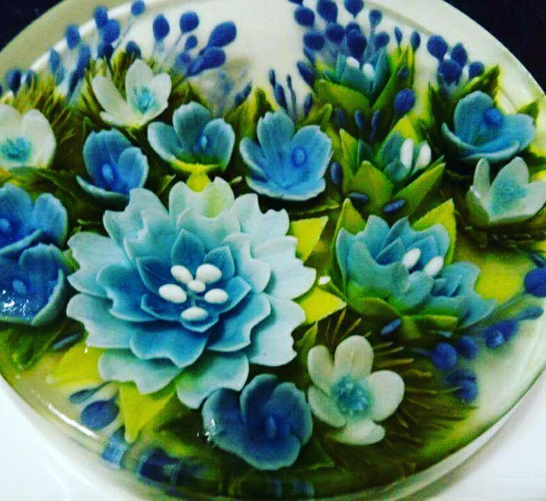 The most beautiful 3DJelly Cake Natural Colouring
