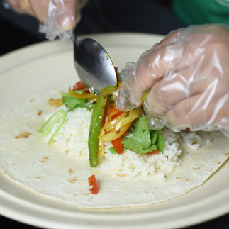 Satay Burritos | My Blue Tea