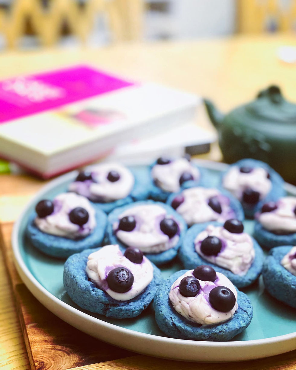 We love butterfly pea on scones