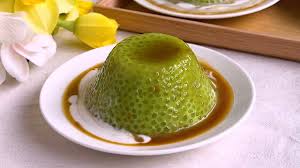 Pandan Kueh Sago | My Blue Tea