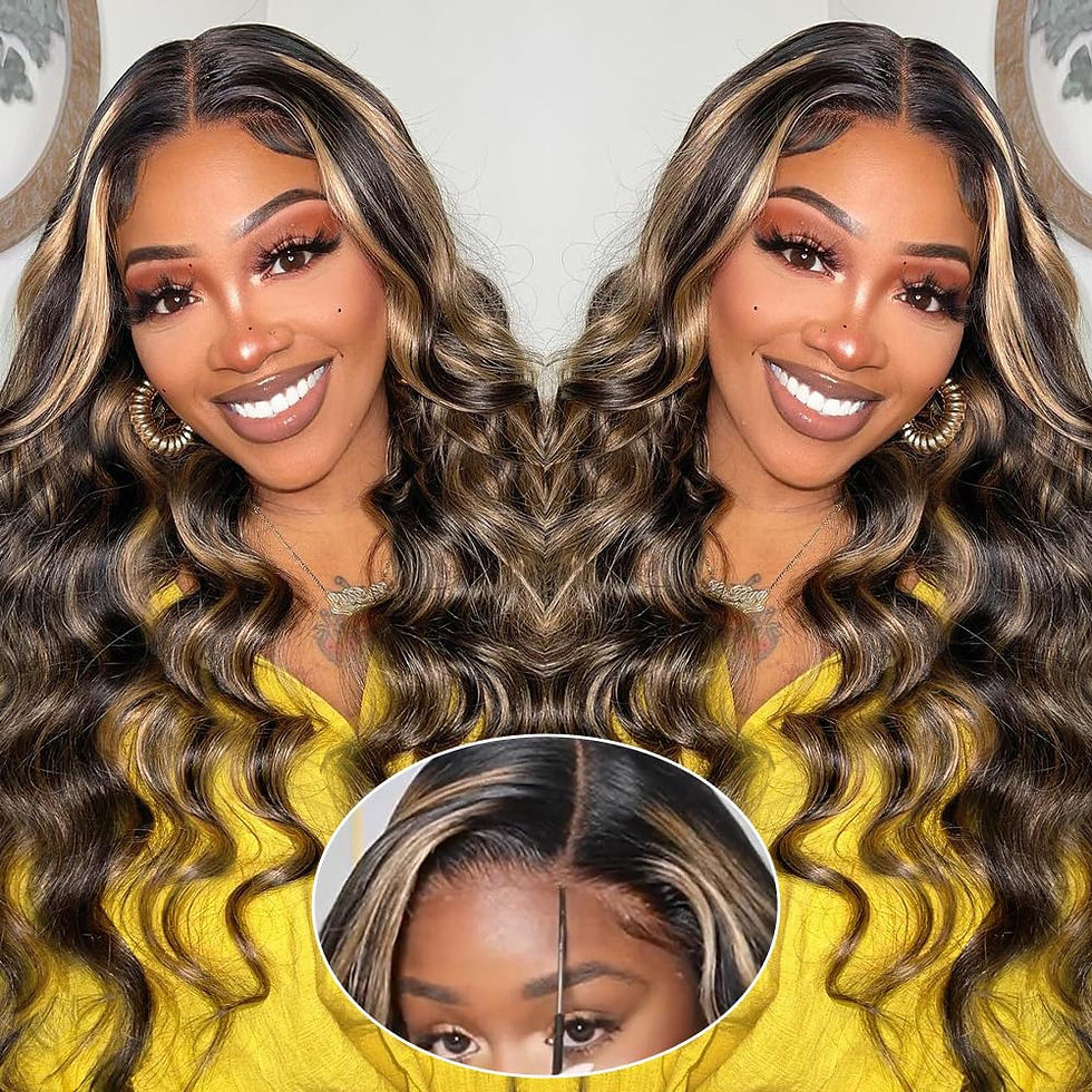 Thumbnail: QNQZ 30 Inch Wear and Go Glueless Wigs Human Hair Pre Plucked Pre Cut 7x5 HD La