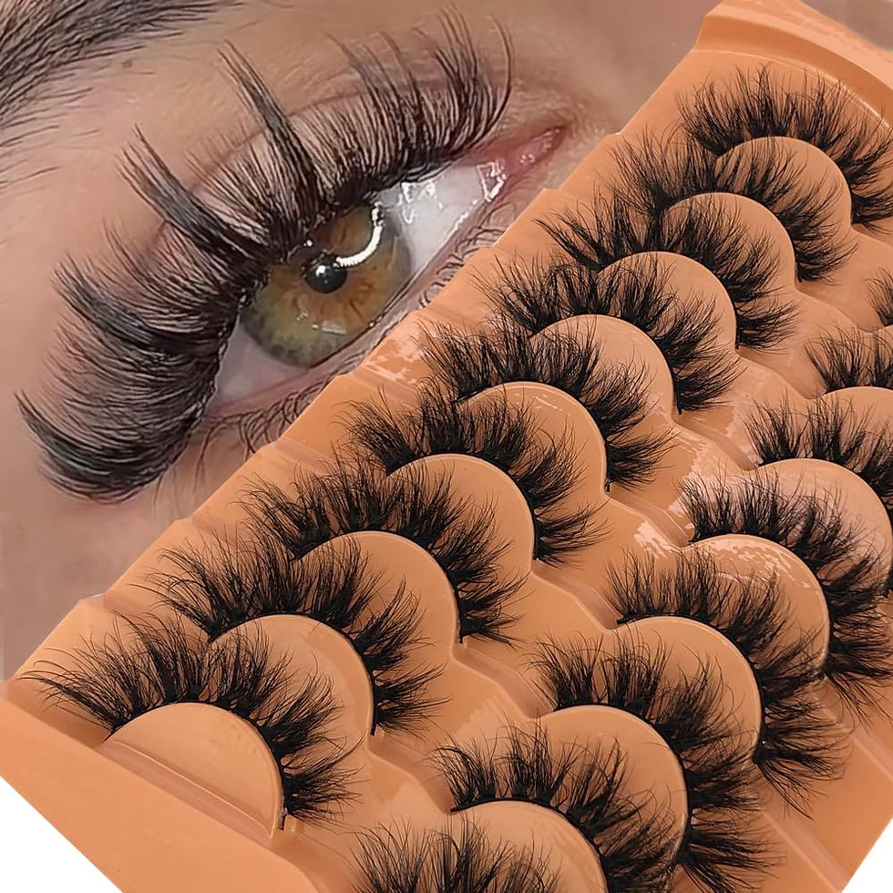 Thumbnail: HBZGTLAD Soft Mink Eyelashes 3D Curl Winged End Eye Elongated Fake Lashes Thick
