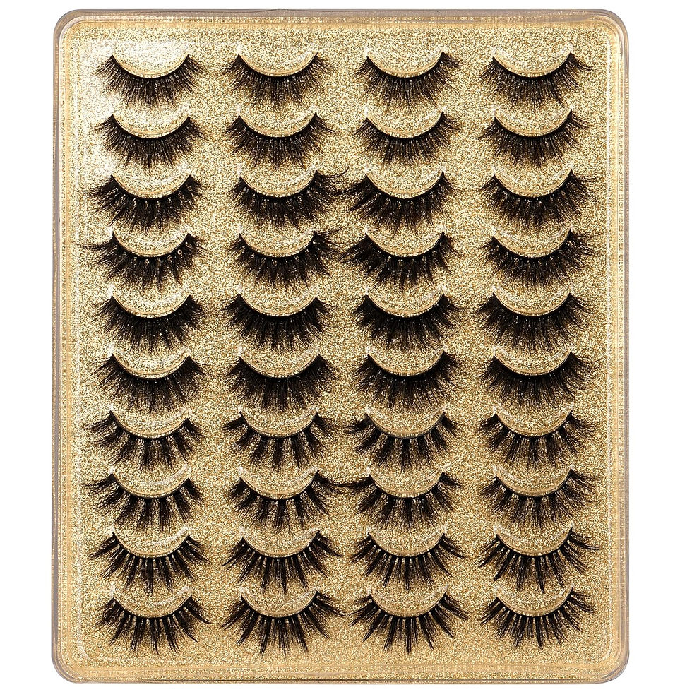 Thumbnail: 20 Pairs False Eyelashes Natural Fluffy Cat Eye Fake Eye Lashes 4 Styles Mixed 