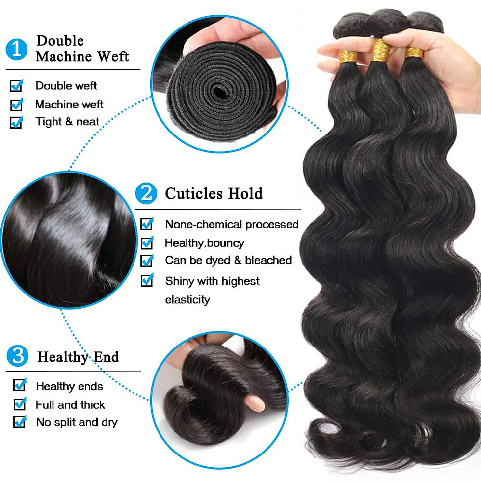 Thumbnail: Cirvty 12A Human Hair Bundles Brazilian Body Wave Hair Bundles 20 22 24 Inch 10