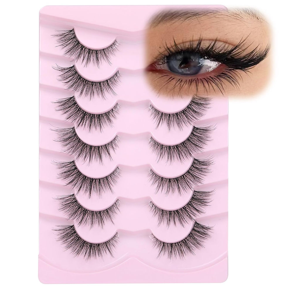 Thumbnail: ALICROWN Lashes Cat Eye False Eyelashes Wispy Strip Fake Eyelashes Fox Eye Lash