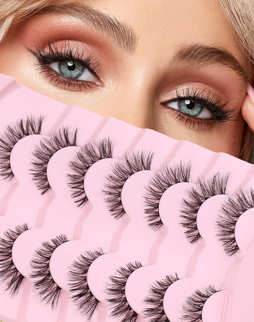 Thumbnail: Natural Lashes That Look Like Extensions Strip Lashes Natural Look Thin Band Wi