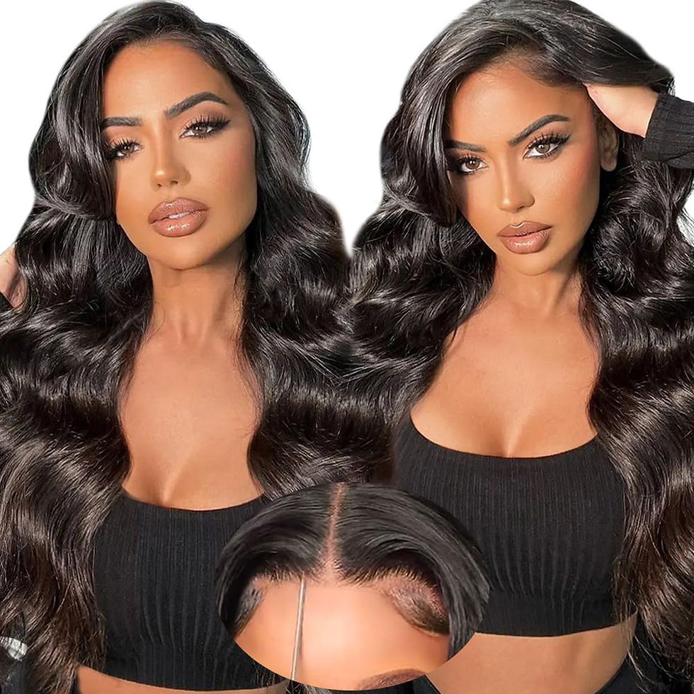 Thumbnail: QNQZ 30 Inch Wear and Go Glueless Wigs Human Hair Pre Plucked Pre Cut 7x5 HD La