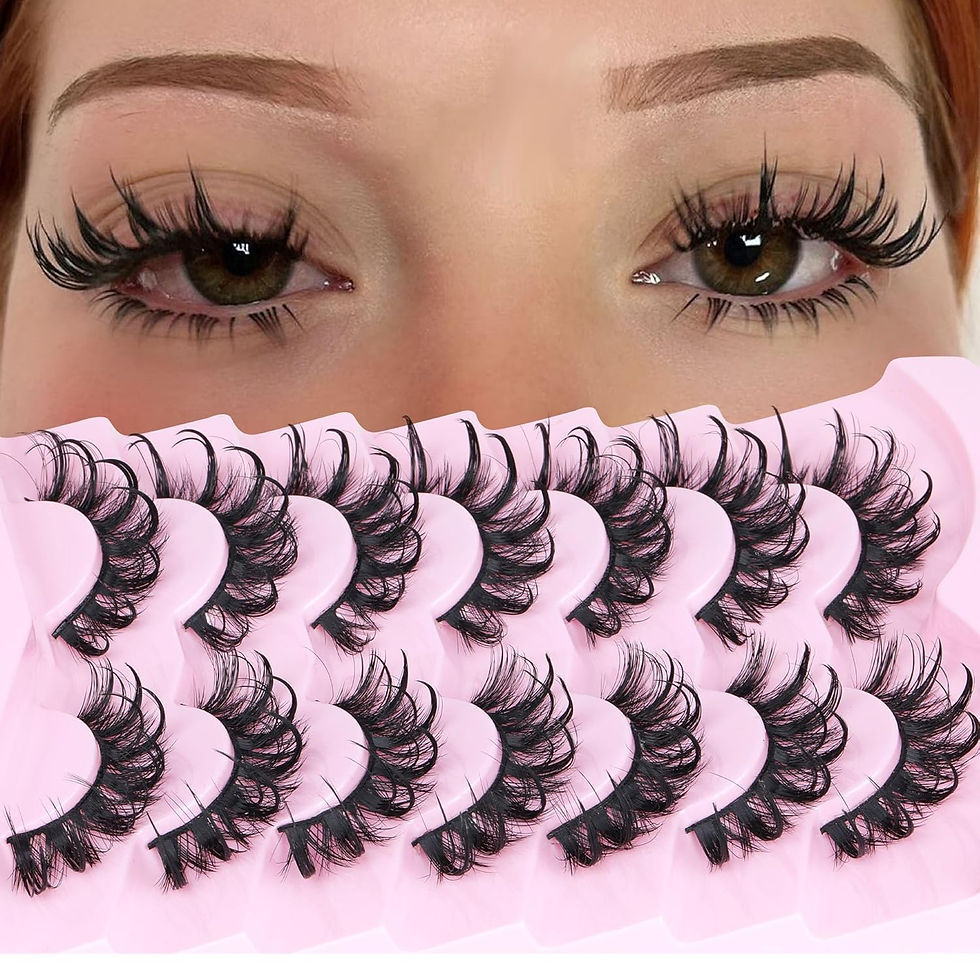 Thumbnail: ALICROWN Lashes Cat Eye False Eyelashes Wispy Strip Fake Eyelashes Fox Eye Lash