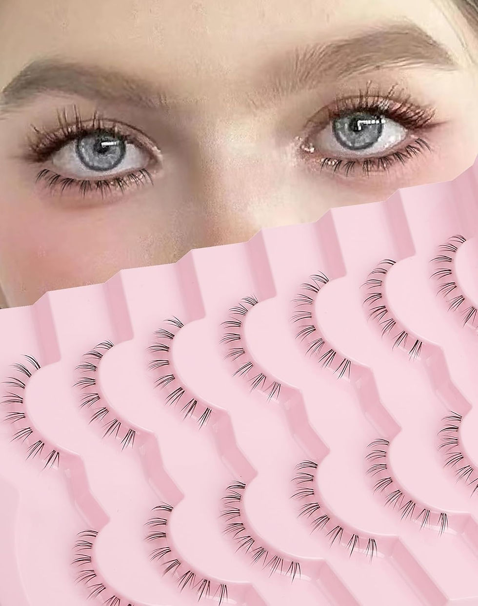 Thumbnail: Natural Lashes That Look Like Extensions Strip Lashes Natural Look Thin Band Wi