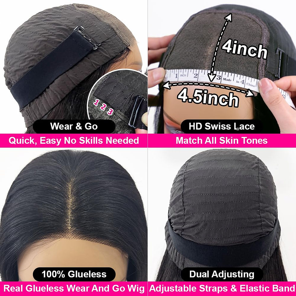 Thumbnail: Hedy Wear and Go Glueless Wigs Human Hair Pre Plucked Pre Cut HD Lace No Glue B