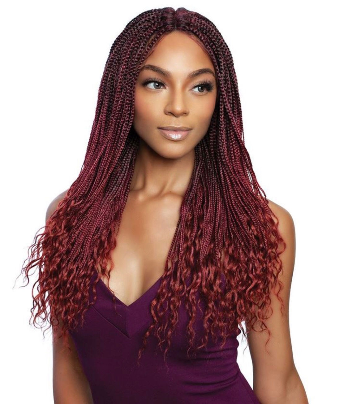RCIB206 - WAVY ENDS BOX BRAID 24" WIG