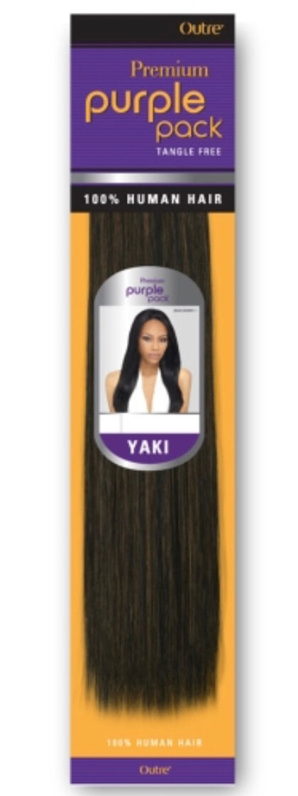 Outre Human Hair Weave Premium Purple Pack Yaki