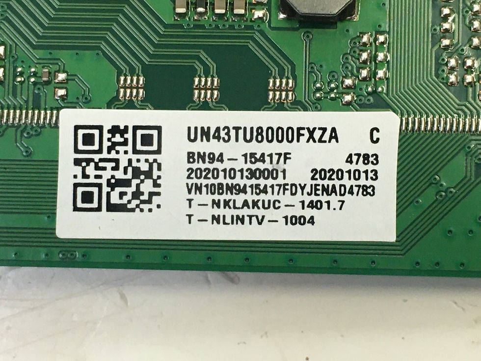 Thumbnail: BN94-15417F BN94-15769X BN96-52107A BN96-52107A MAIN BOARD UN43TU8000FXZA
