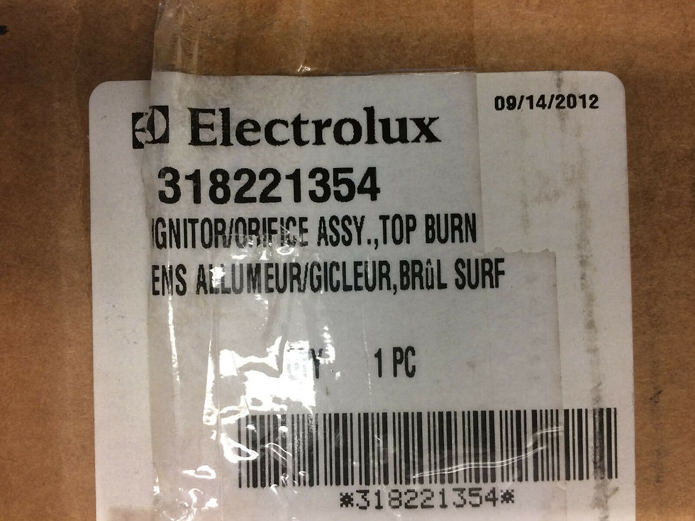 Thumbnail: 318221354 Ignitor Orifice ELECTROLUX PLGF659ECA PLGF659ECB PLGF659GCA