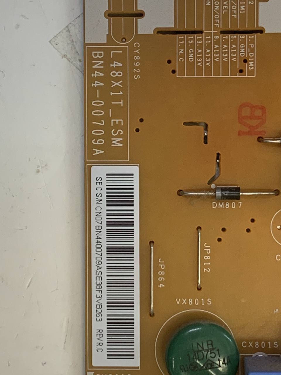 Thumbnail: BN44-00709A L48X1T_ESM POWER SUPPLY SAMSUNG UN40H6400AFXZA UN48H6400AFXZA