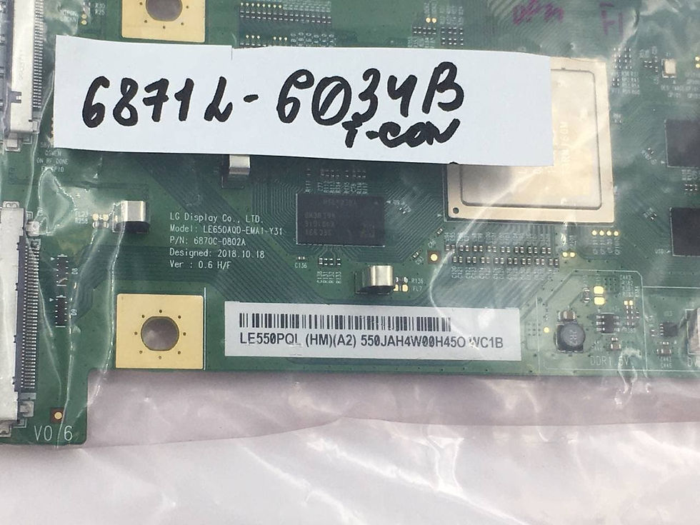 Thumbnail: 6871L-9095A 6871L-6034B 6870C-0802A LE650AQD-EMA1-Y31 T-Con LG OLED55C9AUA