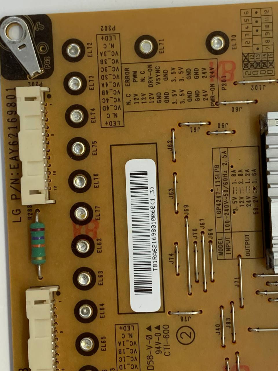 Thumbnail: EAY62169801 EAX62865401/8 Power Supply 47LV5500 47LV5400 42LW5300