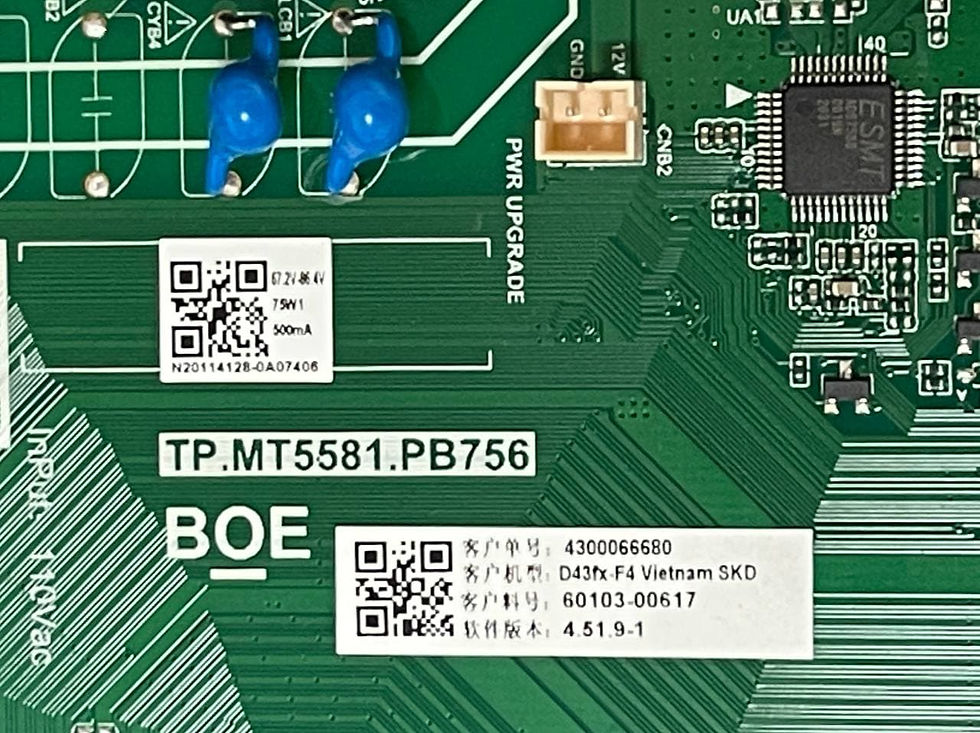 Thumbnail: 60103-00617 TP.MT5581.PB756 4300031044 Vizio  Main Board  D43fx-F4