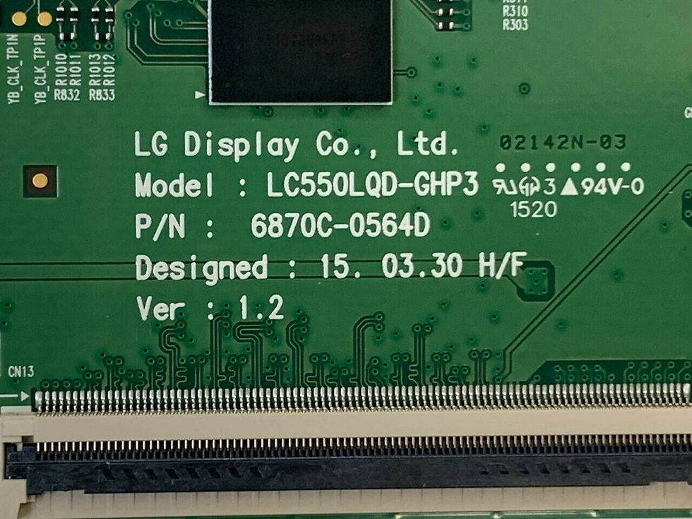 Thumbnail: 6871L-4011G 6870C-0564D LC550LQD-GHP3 VER:1.2 T-Con Board LG 55EG9600-UA