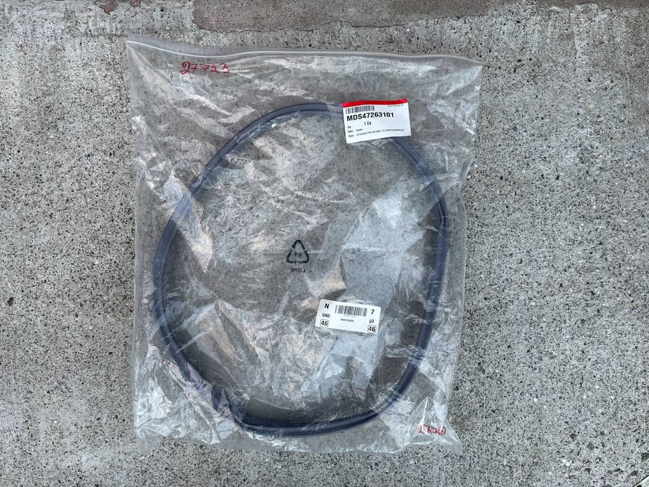 MDS47263101 GASKET RV1310DS DLGX2902V DLGX3002W RN1310A RN1310B DLEX3360R