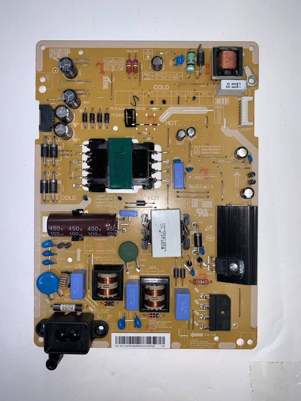 BN44-00852A L48MSF_FDY Power Supply Samsung UN43J5200AGXUG UN43J5200AGXZD