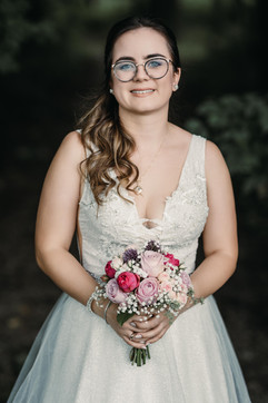 Brautfoto im Wald in Dingolfing