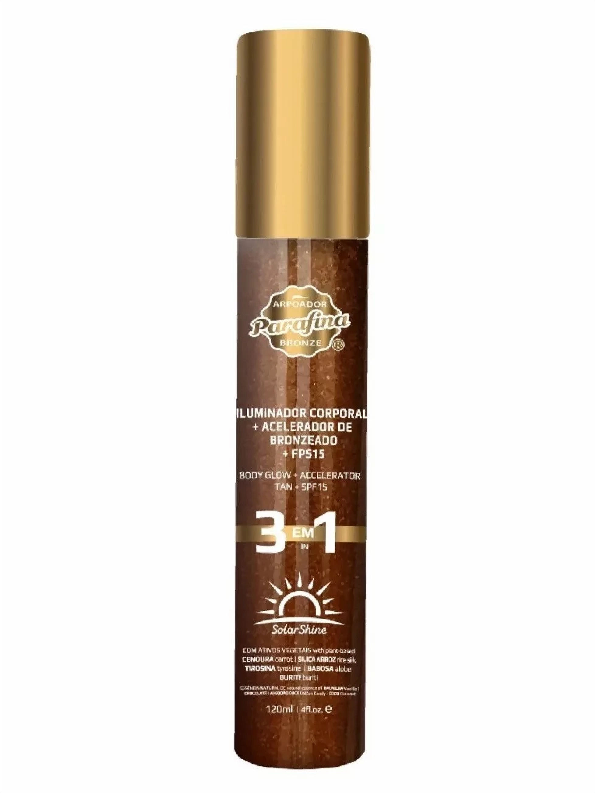 Parafina Bronze 3x1 Illuminator + SPF15 + Solar Shine Tanning Accelerator 120ml