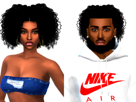 NiLAcurls Male and Female sims