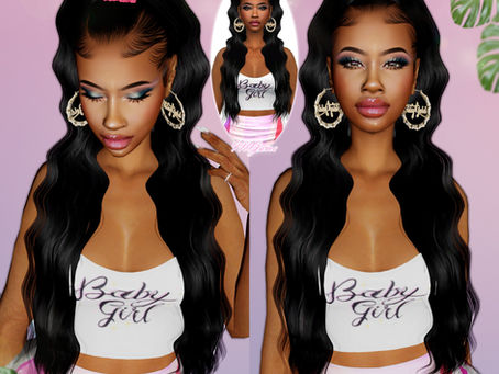 Long Wavy ponytail hair scrunchie included 💕