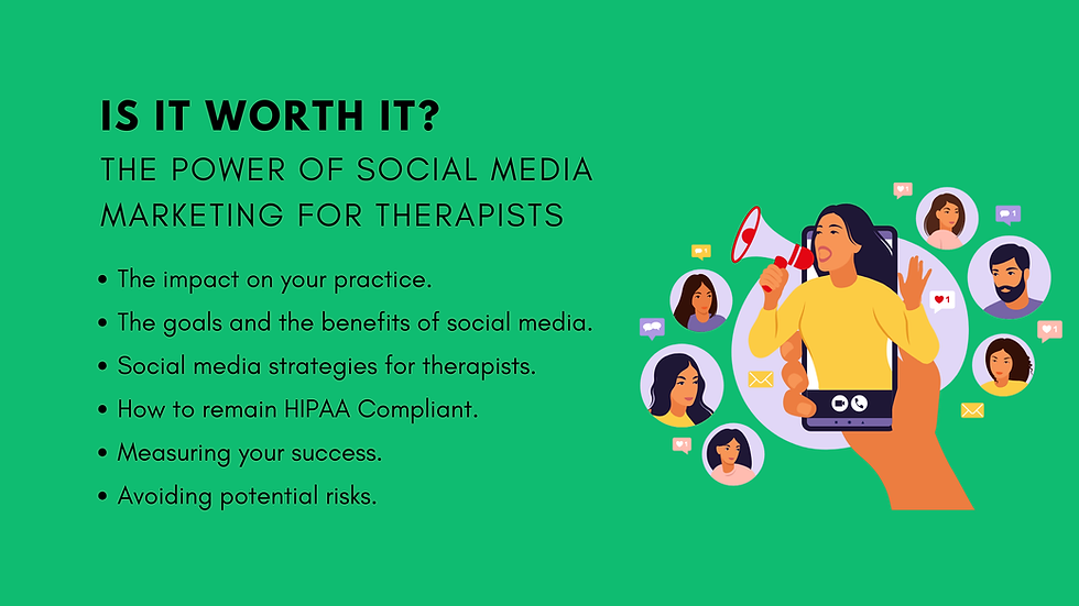 social media marketing for therapists