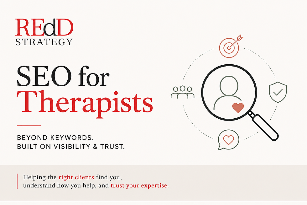 modern SEO for Therapists REdD Strategy guide