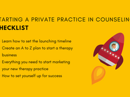 Starting a Private Practice in Counseling Checklist
