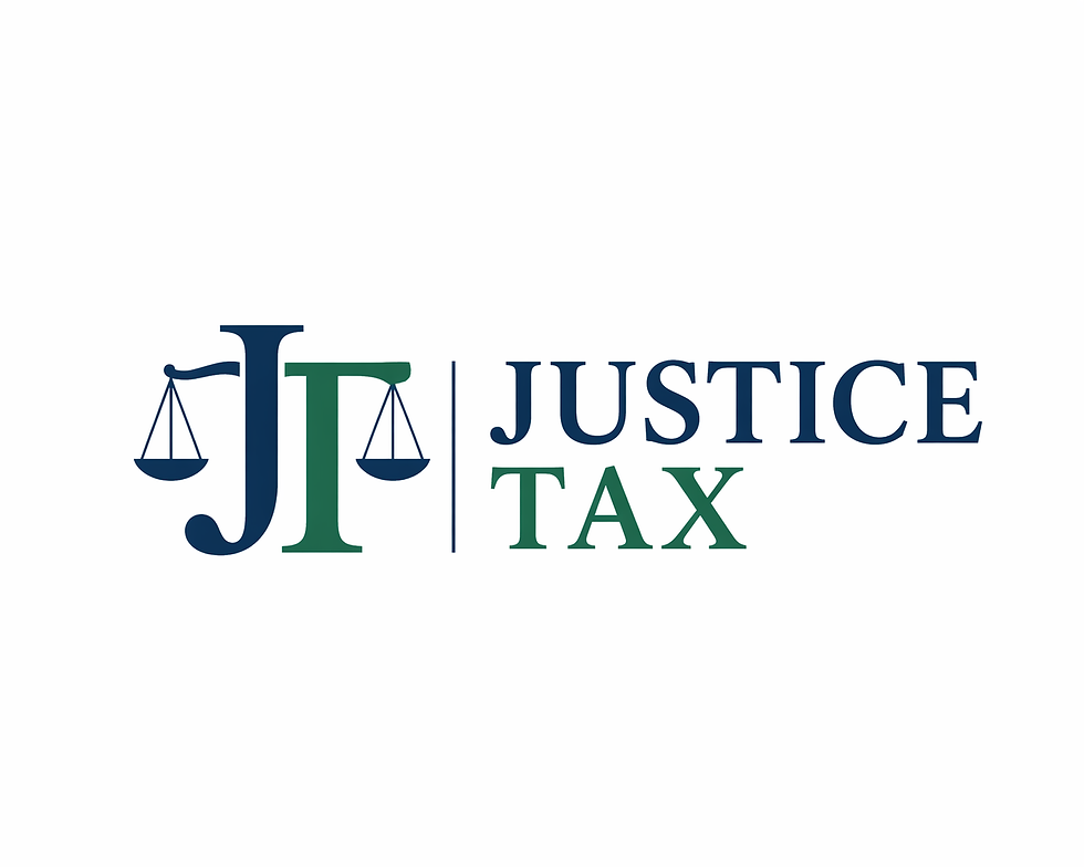 Justice Tax corporate logo design.png