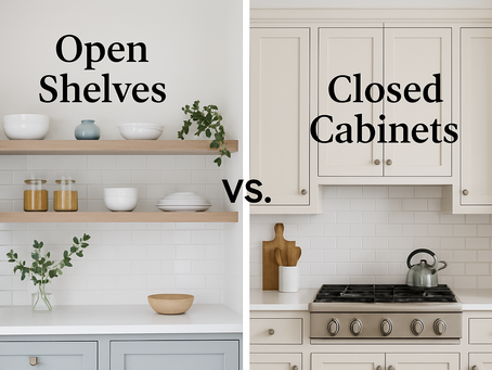 Pros and Cons: Open Shelving vs. Closed Cabinets