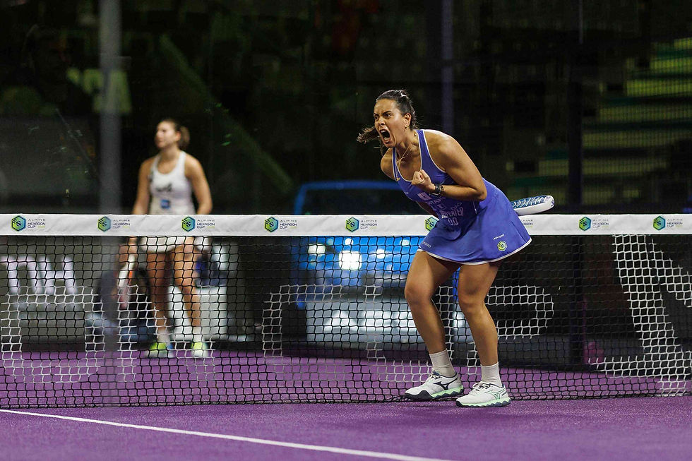 Sofía Araujo celebrando. Hexagon Cup