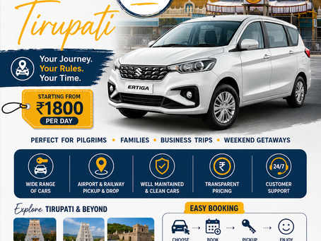 Best Self Drive Cars in Tirupati: The Complete Guide (2026)